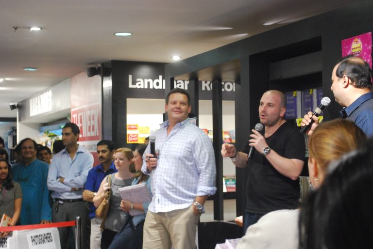 George and Gary at the book signing