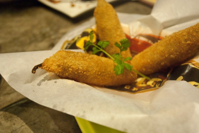 Ghost chilli fritters