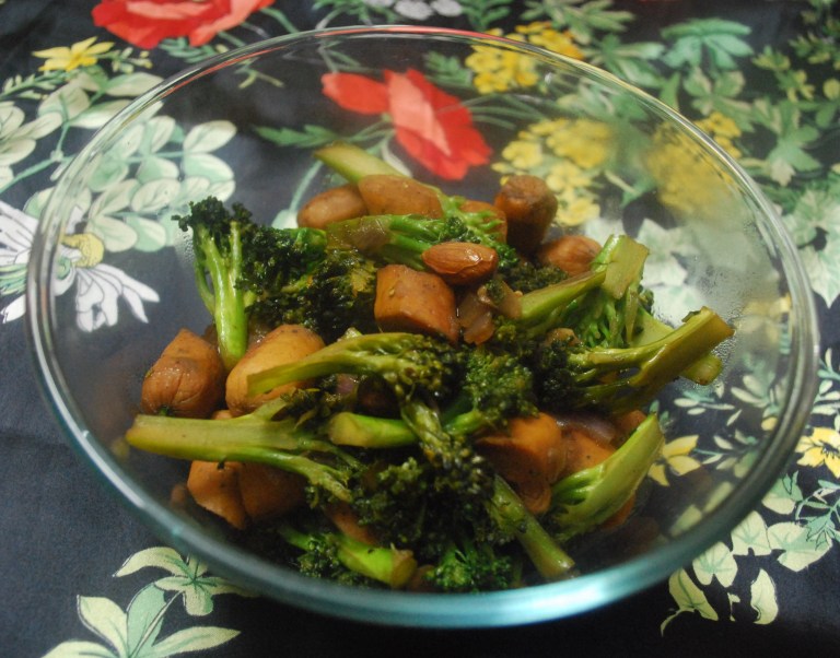 Broccoli sausage stir fry 1