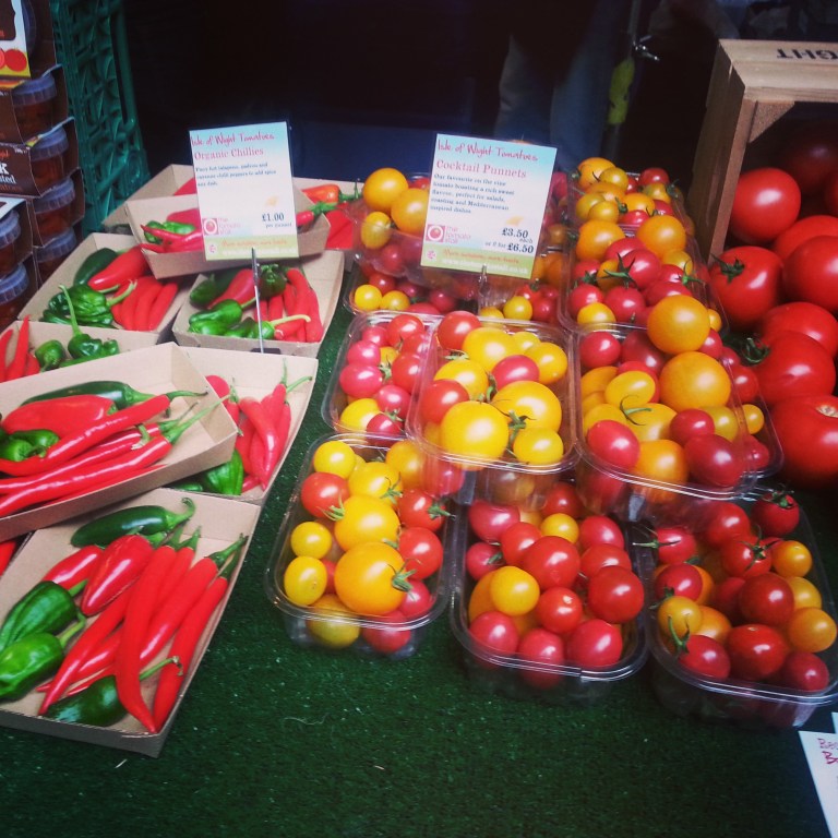 40. Fresh tomatoes and chillies
