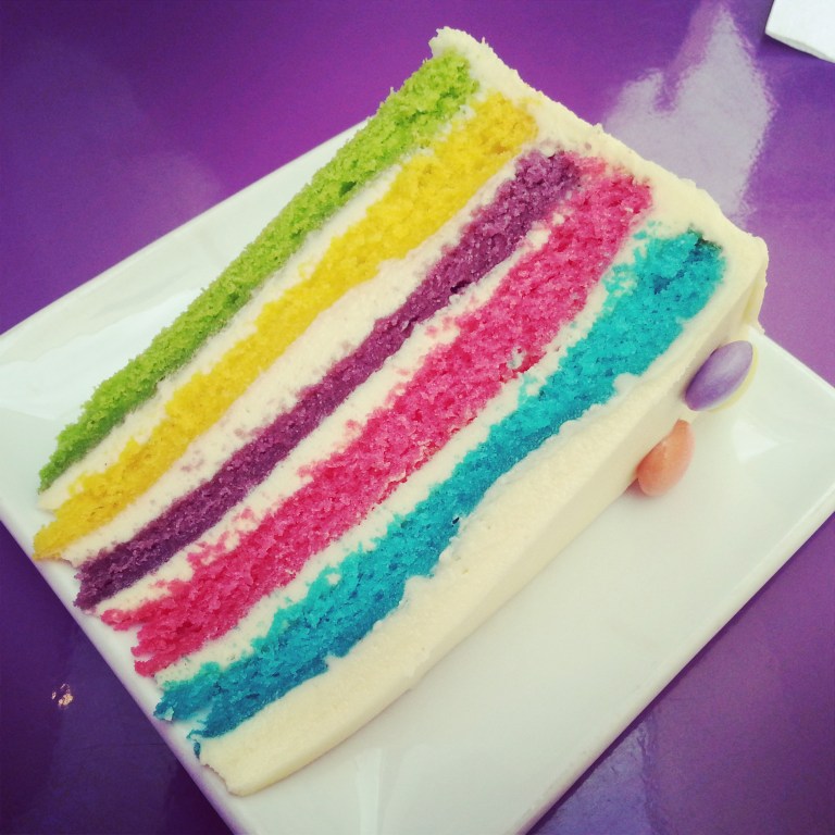 62. Rainbow cake