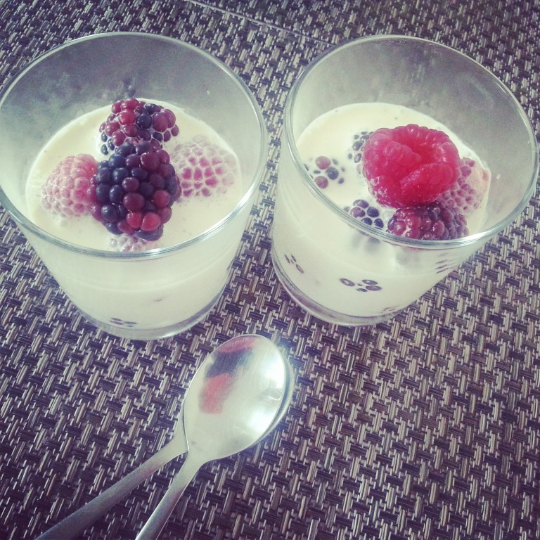 66. Berries and cream