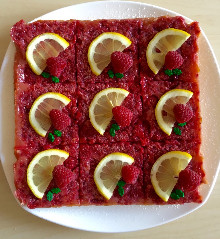 Raspberry Lemon bars 1